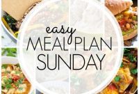 Easy Sunday Meal Plan: Week 69