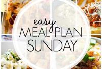 Easy Meal Plan Sunday Week 75