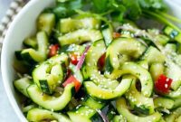 Crispy Asian Cucumber Salad