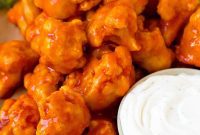 Crispy Buffalo Cauliflower Bites