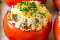 Savory Stuffed Tomatoes