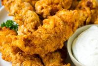 Golden Crispy Chicken Strips