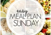 Easy Sunday Meal Planning Week 92