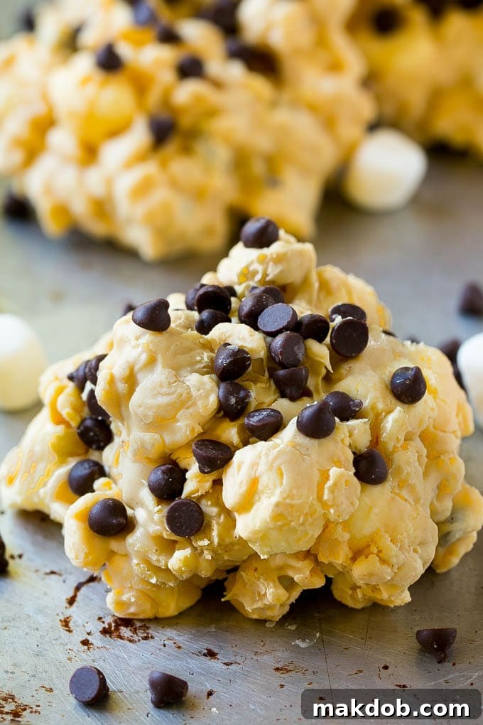 An avalanche cookie on a sheet pan, waiting to be served.