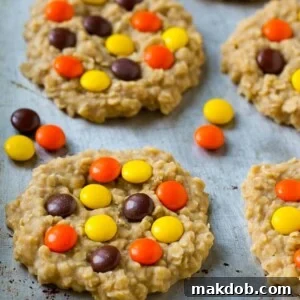 18 Effortless No-Bake Cookie Delights 20 A sheet pan with perfectly formed no-bake peanut butter cookies, ready to be enjoyed.