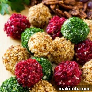 These cheese ball bites are the perfect appetizer for any gathering.