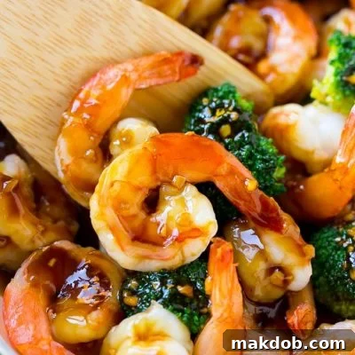 This honey garlic shrimp stir fry is an easy recipe that's ready in 20 minutes.
