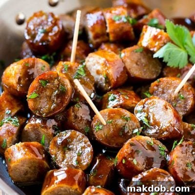Pub Style Brat Bites 2 These beer brat bites are the perfect party snack.
