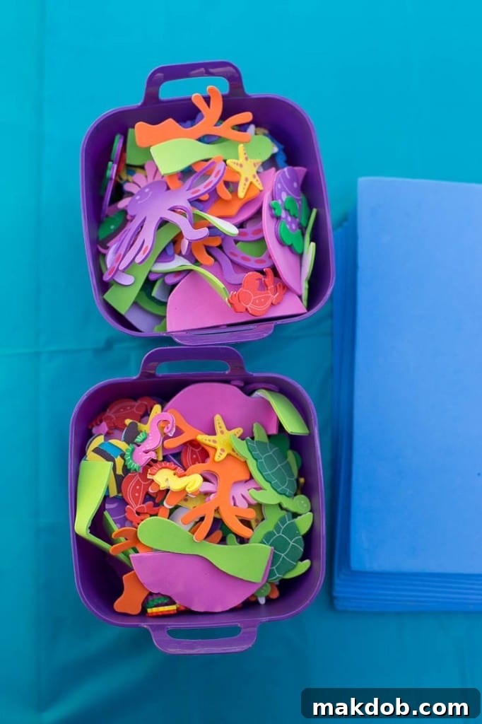 Sea creature craft - Under the Sea birthday party activity