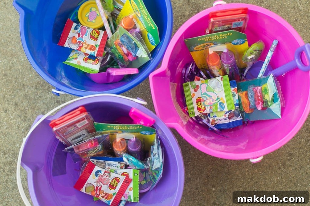 Treat buckets - Under the Sea birthday party favors