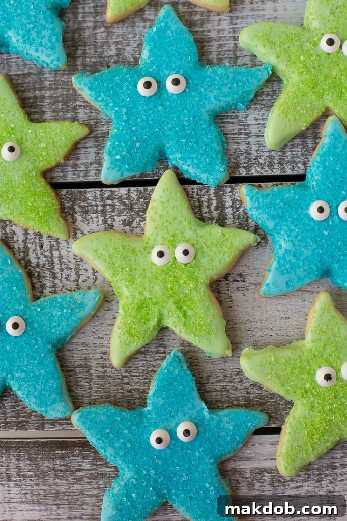 Starfish cookies - Under the Sea birthday party sweet treats
