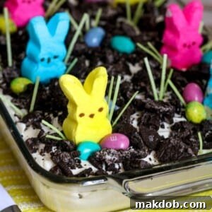 A picture of an Easter dirt cake.