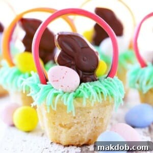 A picture of Easter basket cookie cups.