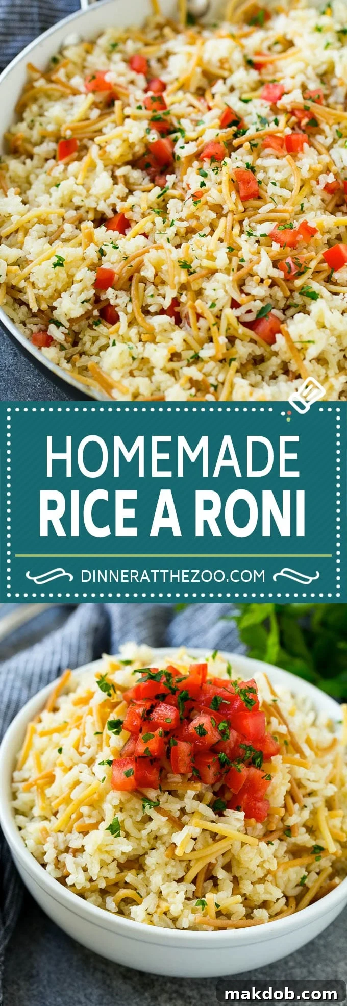 Homemade Rice a Roni Recipe | Rice Side Dish | Easy Rice Recipe #rice #sidedish