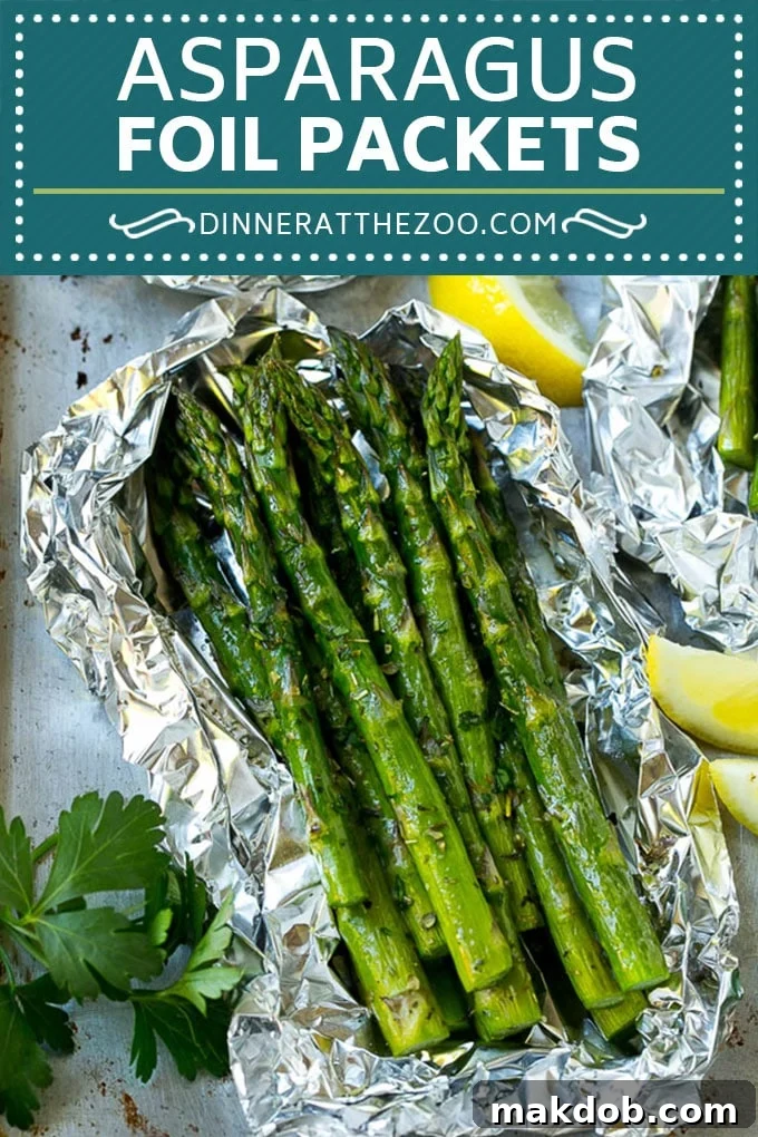 Grilled Asparagus in Foil Recipe | Foil Packet Recipe | Asparagus Foil Pack | Asparagus Recipe #grilling #asparagus #dinneratthezoo
