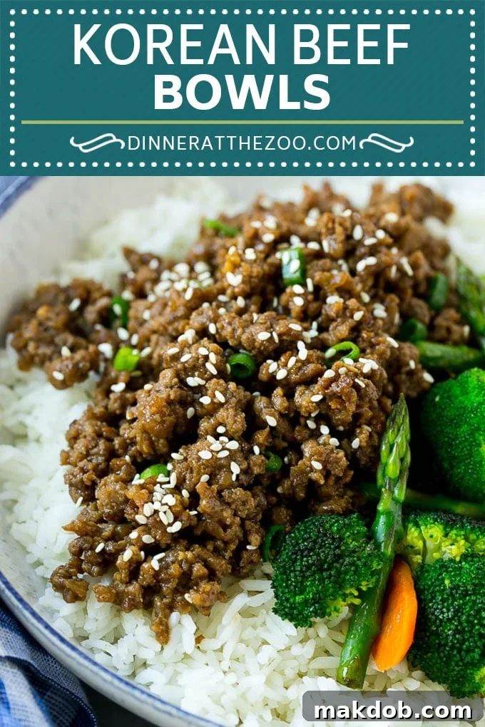Korean Beef Bowls Recipe | Korean Ground Beef | Asian Beef Recipe | Rice Bowl #groundbeef #asianfood #rice #dinneratthezoo