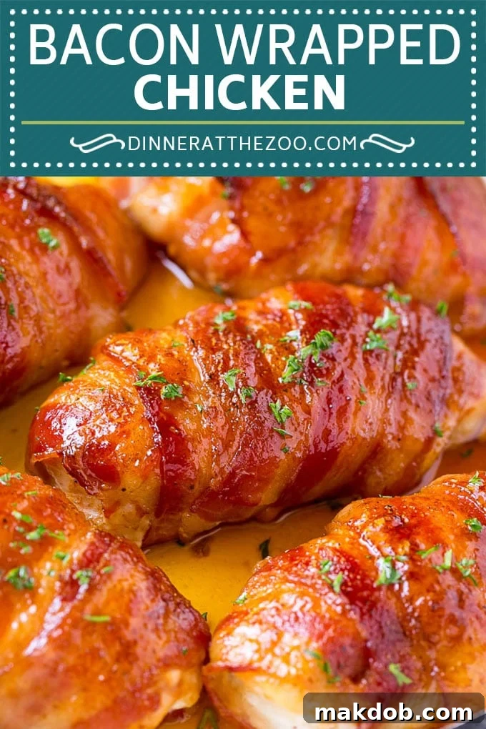 Bacon Wrapped Chicken Recipe | Bacon Wrapped Chicken Breast | Baked Bacon Wrapped Chicken | Bacon Brown Sugar Chicken #bacon #chicken #dinner #dinneratthezoo