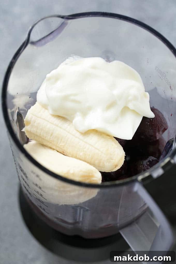 Cherry Smoothie Recipe | Healthy Smoothie | Easy Smoothie Cherries, banana, yogurt and juice in a blender.