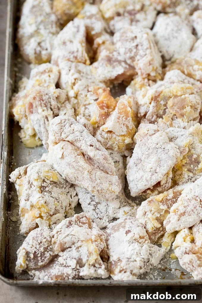Korean Fried Chicken Recipe | Fried Chicken | Korean Chicken #chicken #friedchicken #appetizer #dinner #dinneratthezoo Chicken thigh pieces coated in egg, flour and cornstarch.