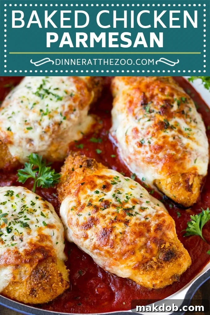 Baked Chicken Parmesan Recipe | Italian Chicken Parmesan | Baked Chicken #chicken #cheese #pasta #dinner #dinneratthezoo