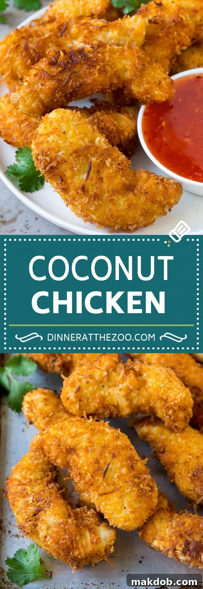 Coconut Chicken Recipe | Fried Chicken | Chicken Fingers #chicken #coconut #appetizer #dinner #dinneratthezoo