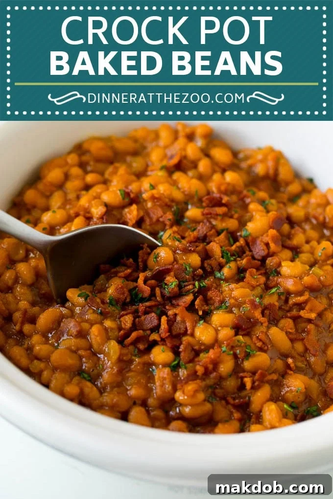 Crock Pot Baked Beans | Slow Cooker Baked Beans #beans #bacon #slowcooker #crockpot #dinneratthezoo Crock Pot Baked Beans | Slow Cooker Baked Beans #beans #bacon #slowcooker #crockpot #dinneratthezoo