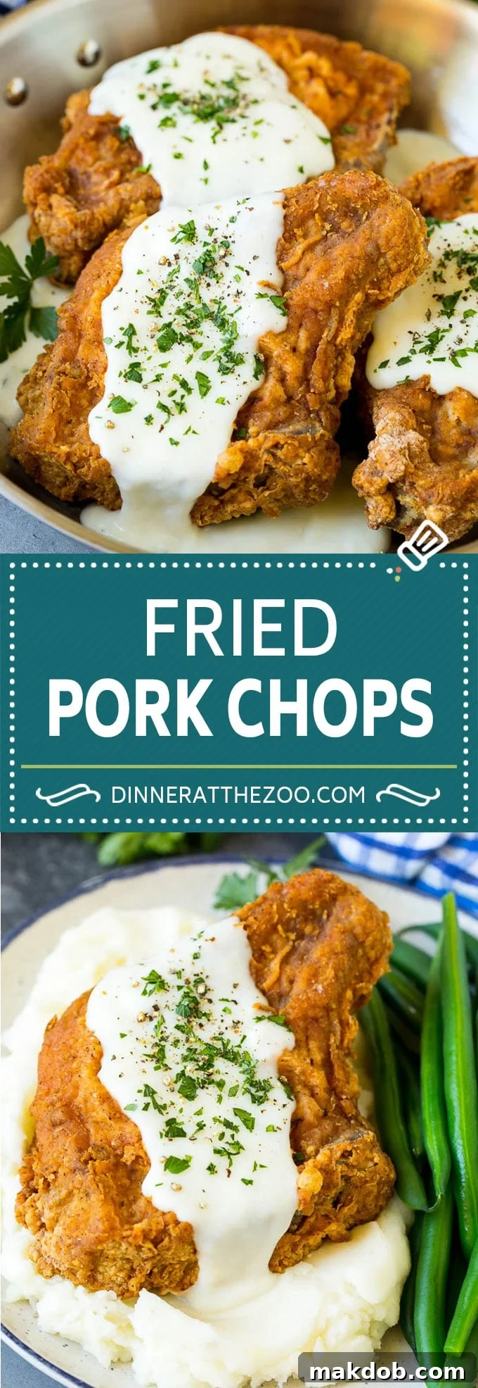 Fried Pork Chops Recipe | Pork Chop Recipe #porkchops #pork #dinner #dinneratthezoo #comfortfood