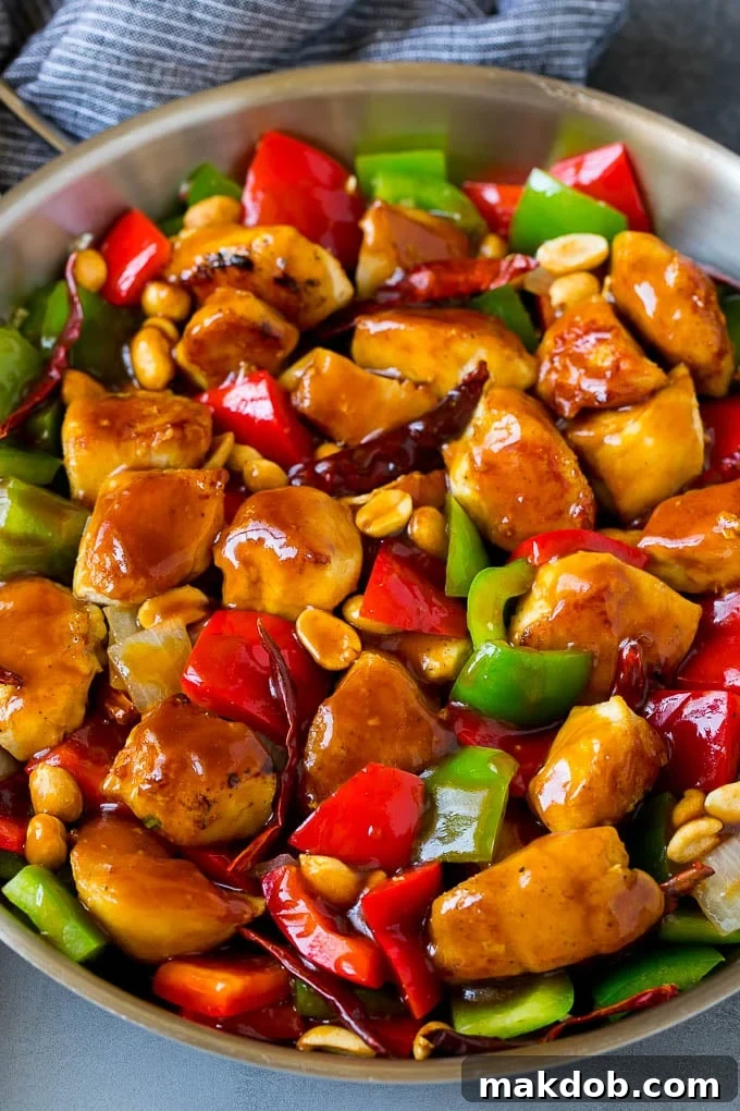 Kung Pao Chicken Recipe | Chicken Stir Fry #chicken #stirfry #chinesefood #peanuts #peppers #dinner #dinneratthezoo Kung pao chicken with seared chicken breast, bell peppers and peanuts in a savory sauce.