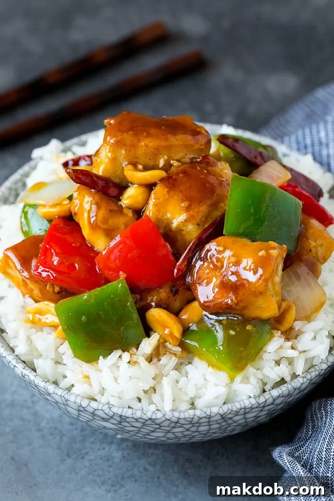 Kung Pao Chicken Recipe | Chicken Stir Fry #chicken #stirfry #chinesefood #peanuts #peppers #dinner #dinneratthezoo Kung pao chicken served over steamed rice.