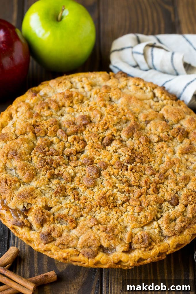 Dutch Apple Pie Recipe | Homemade Apple Pie #pie #apple #dessert #baking #fall #dinneratthezoo Dutch apple pie with brown sugar topping.