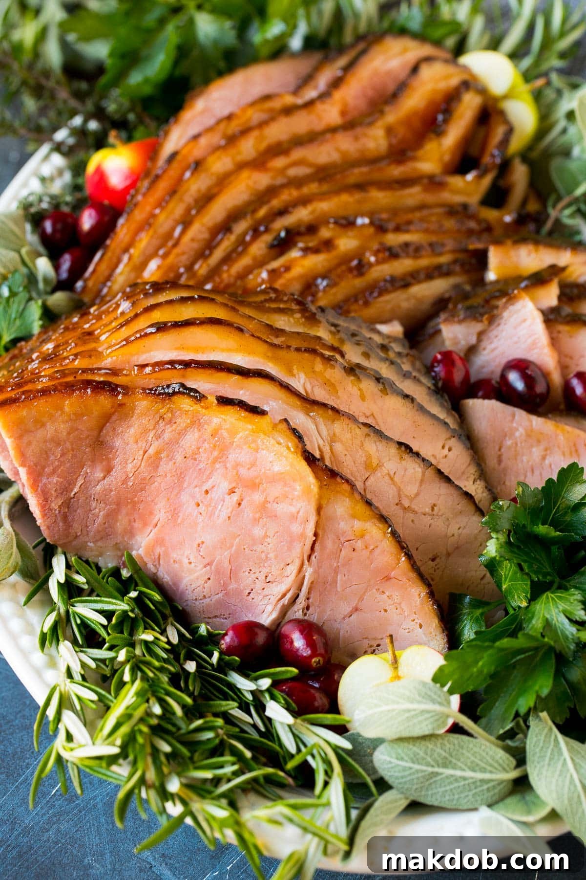 The Secret to a Succulent Ham 6 Sliced ham as a result of how to cook a ham recipe instructions.