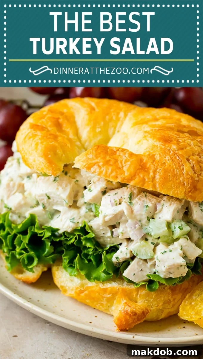 This turkey salad is a blend of diced turkey and colorful veggies, all tossed in a savory creamy dressing. This turkey salad is a blend of diced turkey and colorful veggies, all tossed in a savory creamy dressing.