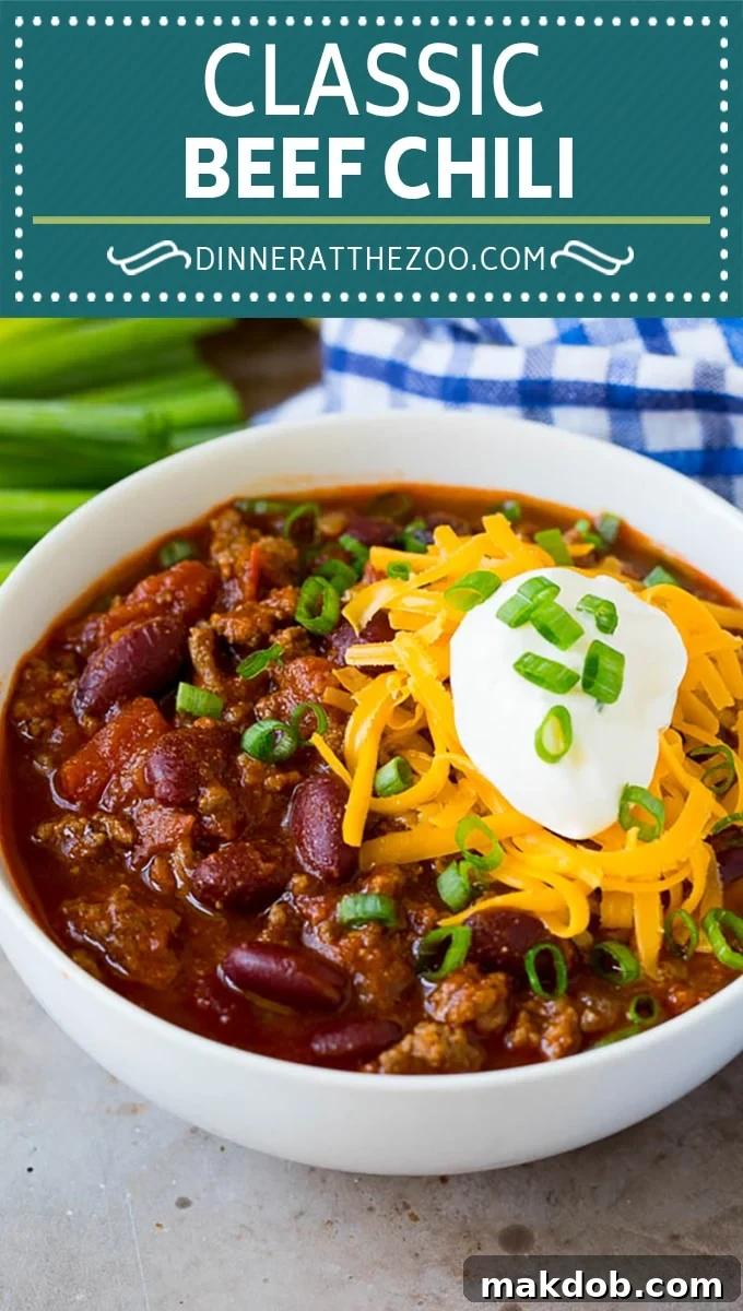 This beef chili is a blend of meat, tomatoes, spices and beans, all simmered together to make a delicious and hearty meal. This beef chili is a blend of meat, tomatoes, spices and beans, all simmered together to make a delicious and hearty meal.
