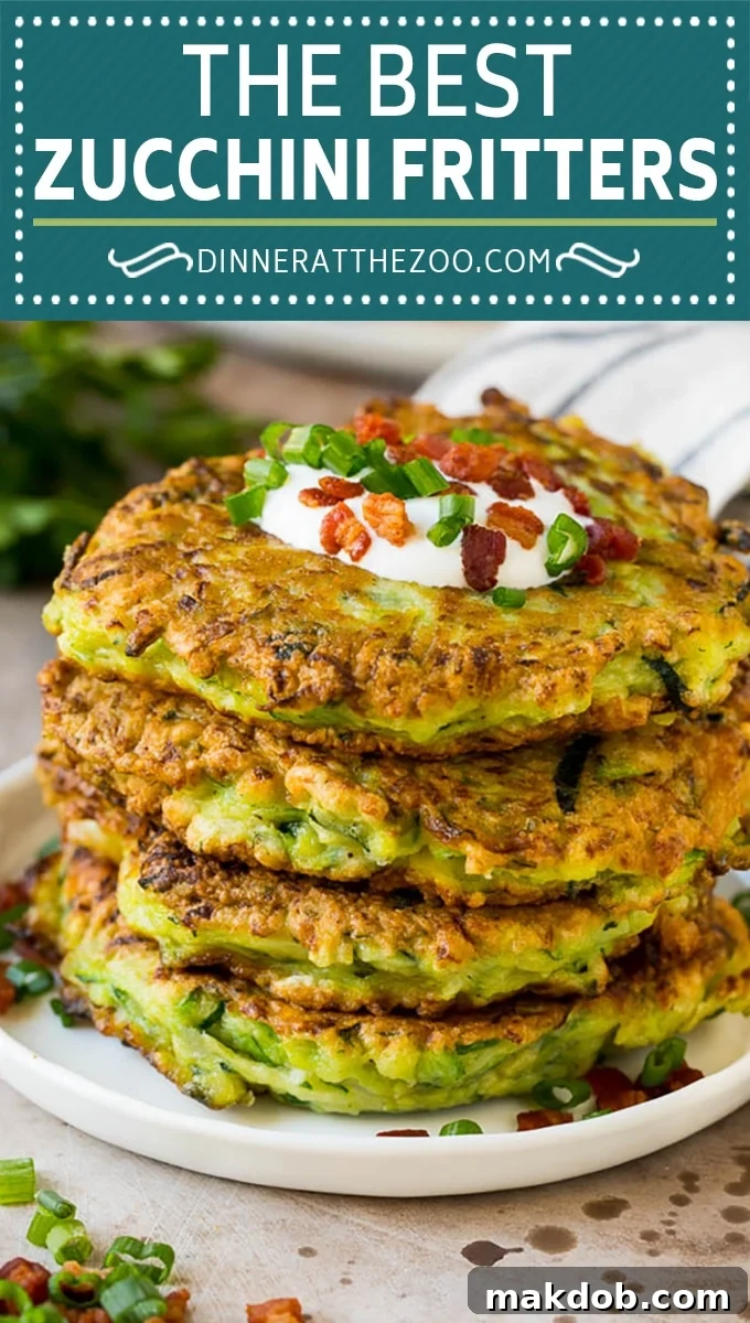 These zucchini fritters are crispy patties filled with shredded squash and flavored with garlic and herbs. These zucchini fritters are crispy patties filled with shredded squash and flavored with garlic and herbs.