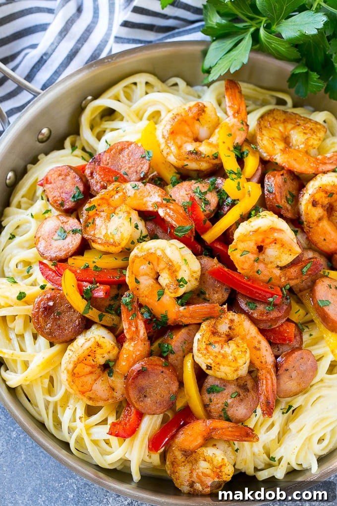 Cajun Shrimp and Sausage Pasta Recipe | Cajun Shrimp Pasta | Shrimp Pasta Recipe | Sausage Pasta Recipe #pasta #shrimp #sausage #cajun #shrimppasta #dinner #dinneratthezoo Cajun shrimp pasta is full of sausage and veggies, all served over a creamy pasta.