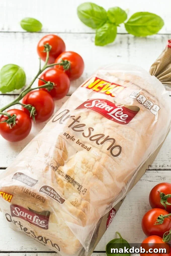 A loaf of Sara Lee Artesano bread.