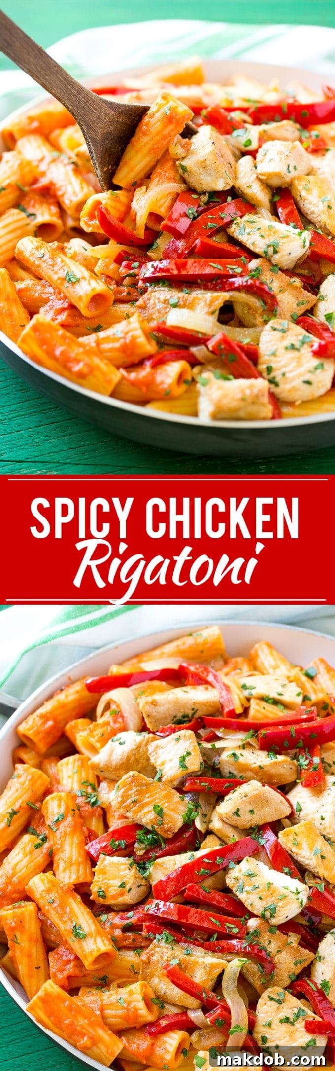 Chicken Riggies Recipe | Spicy Chicken Rigatoni | Chicken Pasta for a delicious dinner