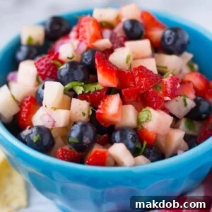An image of a bowl of fruit salsa.