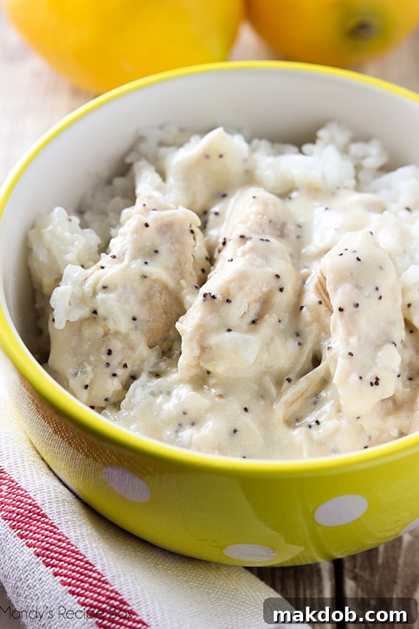 Effortless Sunday Meal Planning 6 Lemon Poppy Seed Chicken Dish Image