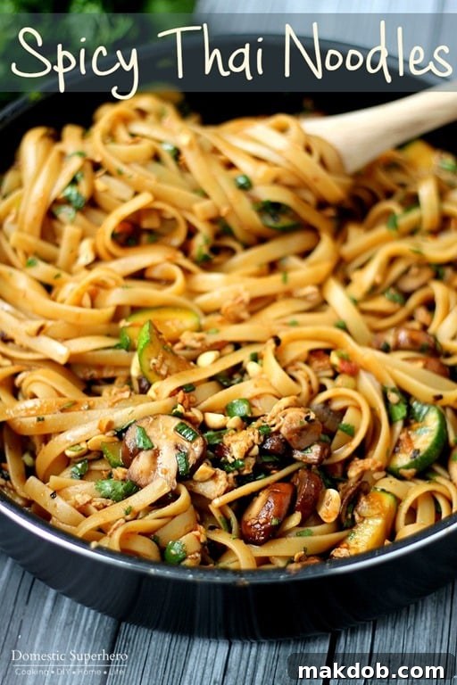 Effortless Sunday Meal Planning 8 One Pot Spicy Thai Noodles Recipe Photo