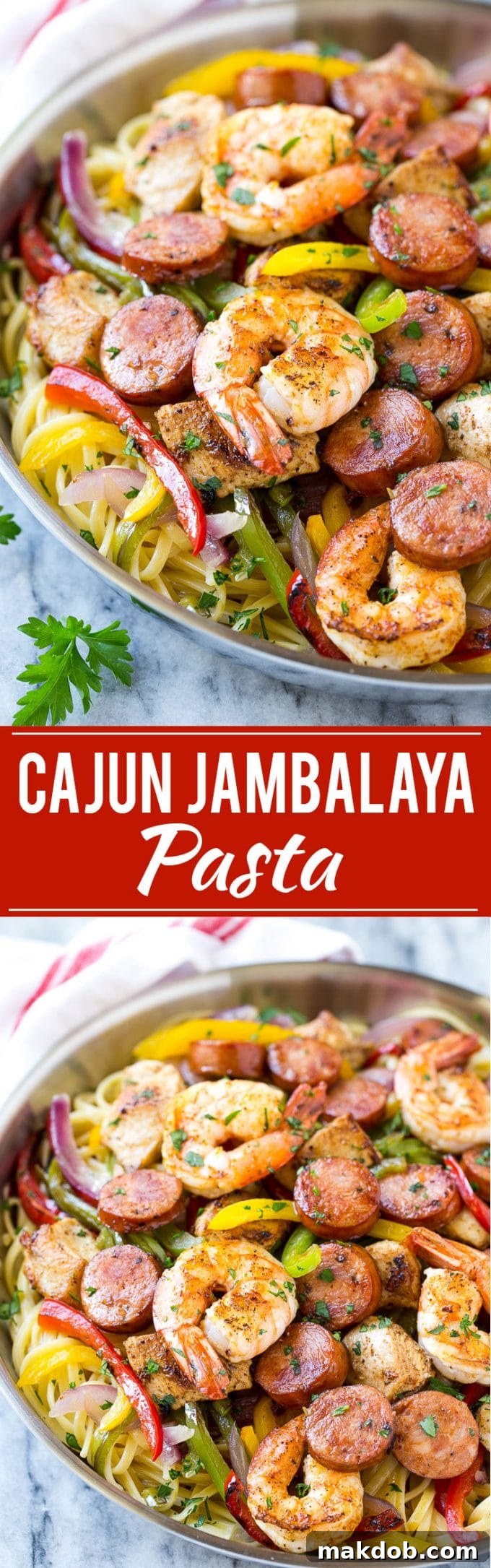 Jambalaya Pasta Recipe | Shrimp Pasta | Sausage Pasta | Cajun Chicken Pasta | Easy Dinner #pasta #sausage #shrimp #cajun #dinner #dinneratthezoo