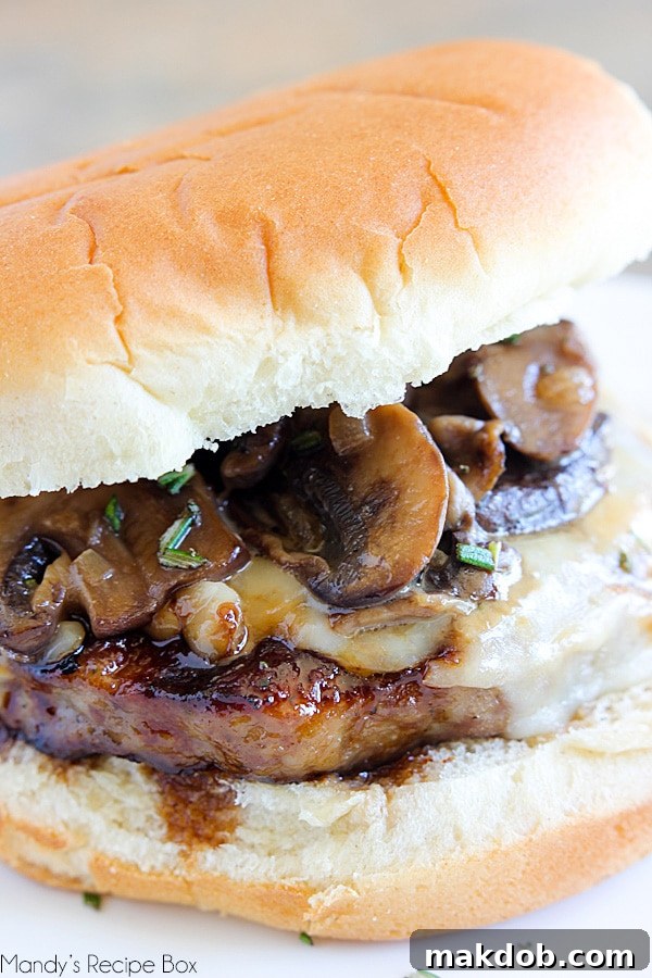 Mushroom Sausage Burgers recipe image