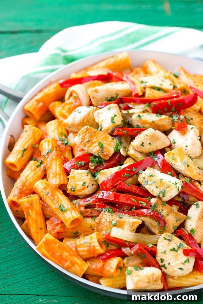 Spicy Chicken Rigatoni or Chicken Riggies pasta dish image