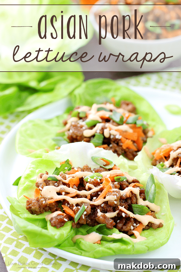 Asian Pork Lettuce Wraps dinner idea image