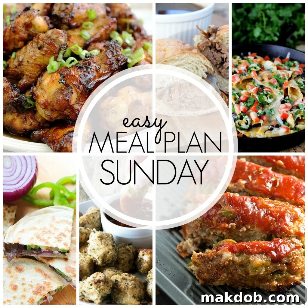 Simplify Your Sunday Meals Week 52 2 Easy Meal Plan Sunday Week 52 - Delicious weekly menu banner