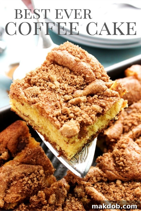 Sunday Meal Prep Simplified: Week 52 14 Slice of Best Ever Coffee Cake with streusel topping