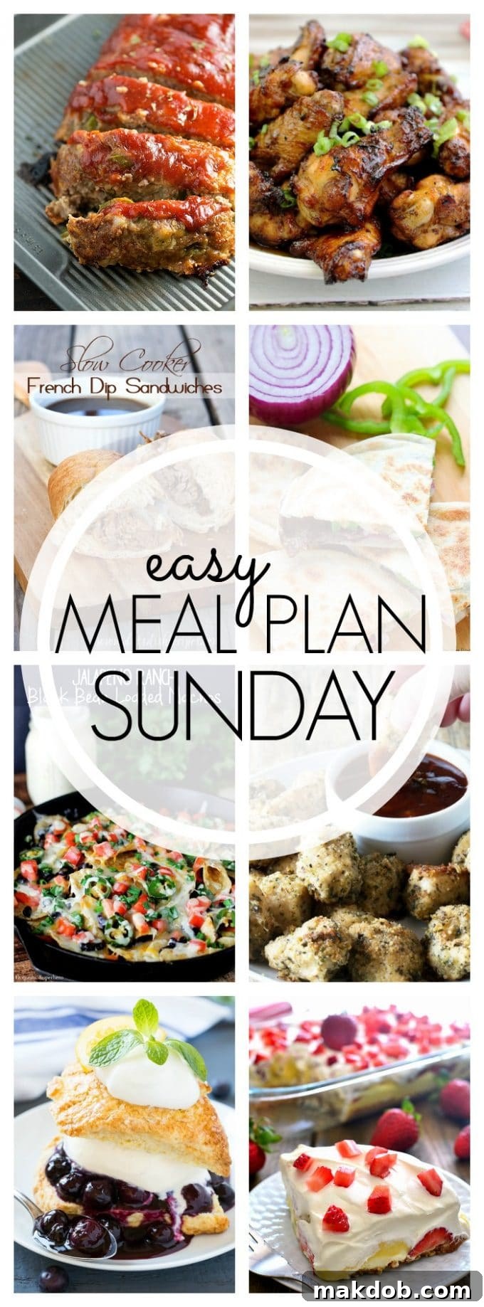 Sunday Meal Prep Simplified: Week 52 21 Easy Meal Plan Sunday Week 52 Pinterest Pin Graphic