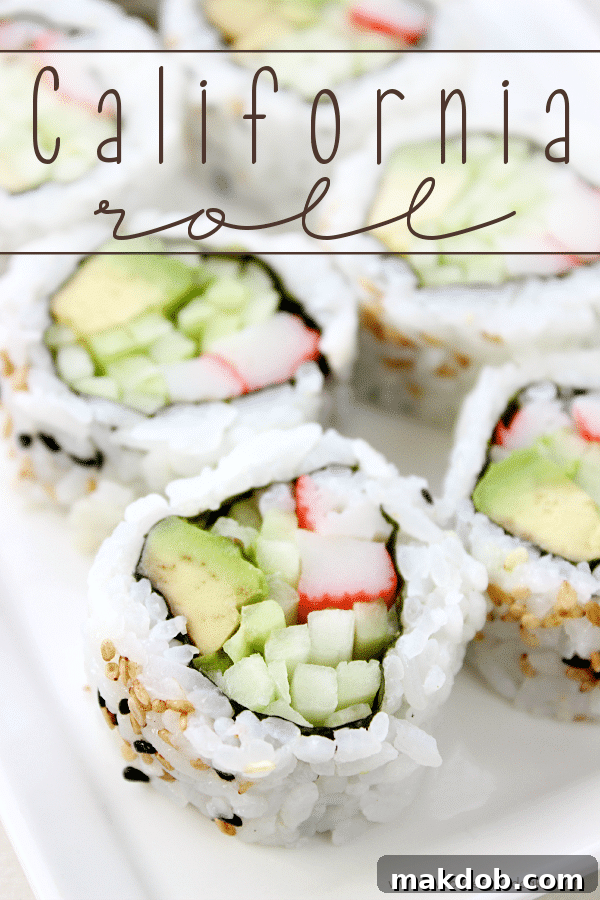 Easy Sunday Meal Planning 13 California Roll