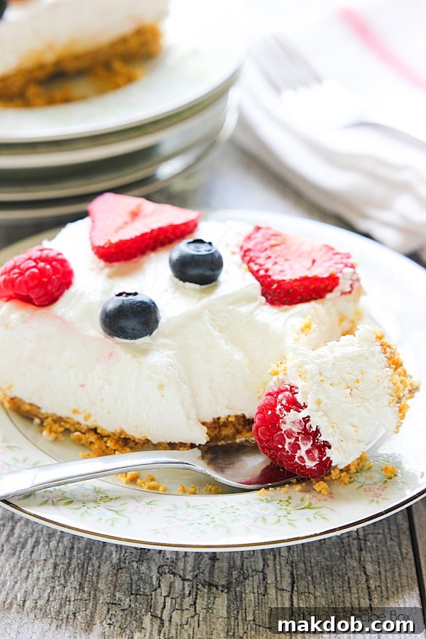 No Bake Berry Cheesecake