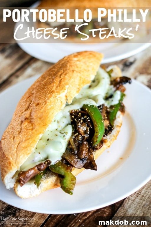 Portobello Philly Cheesesteaks